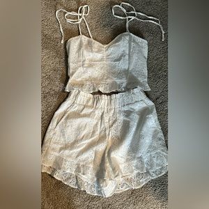Hollister eyelet set NWT